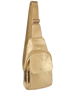 Fashion Flap Sling Bag LCZ001-Z GOLD